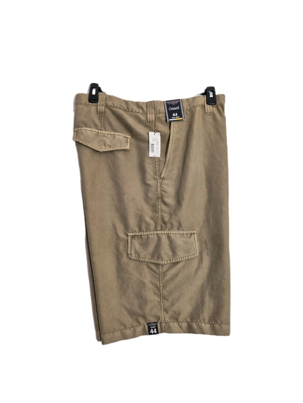 Roundtree & Yorke Men's Shorts Size 44 Tall Man Straight Fit Cargo Khaki 69 - Picture 4 of 13